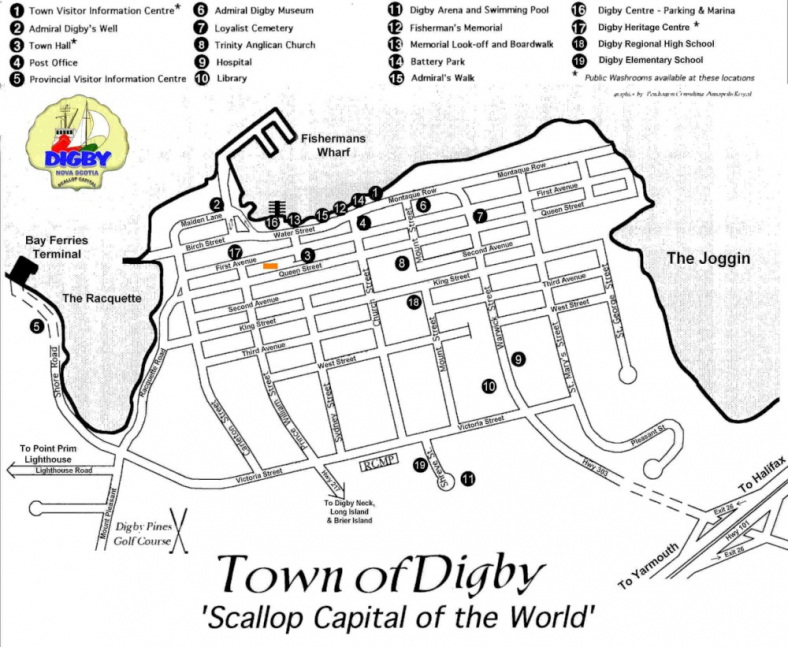 Digby Town Map